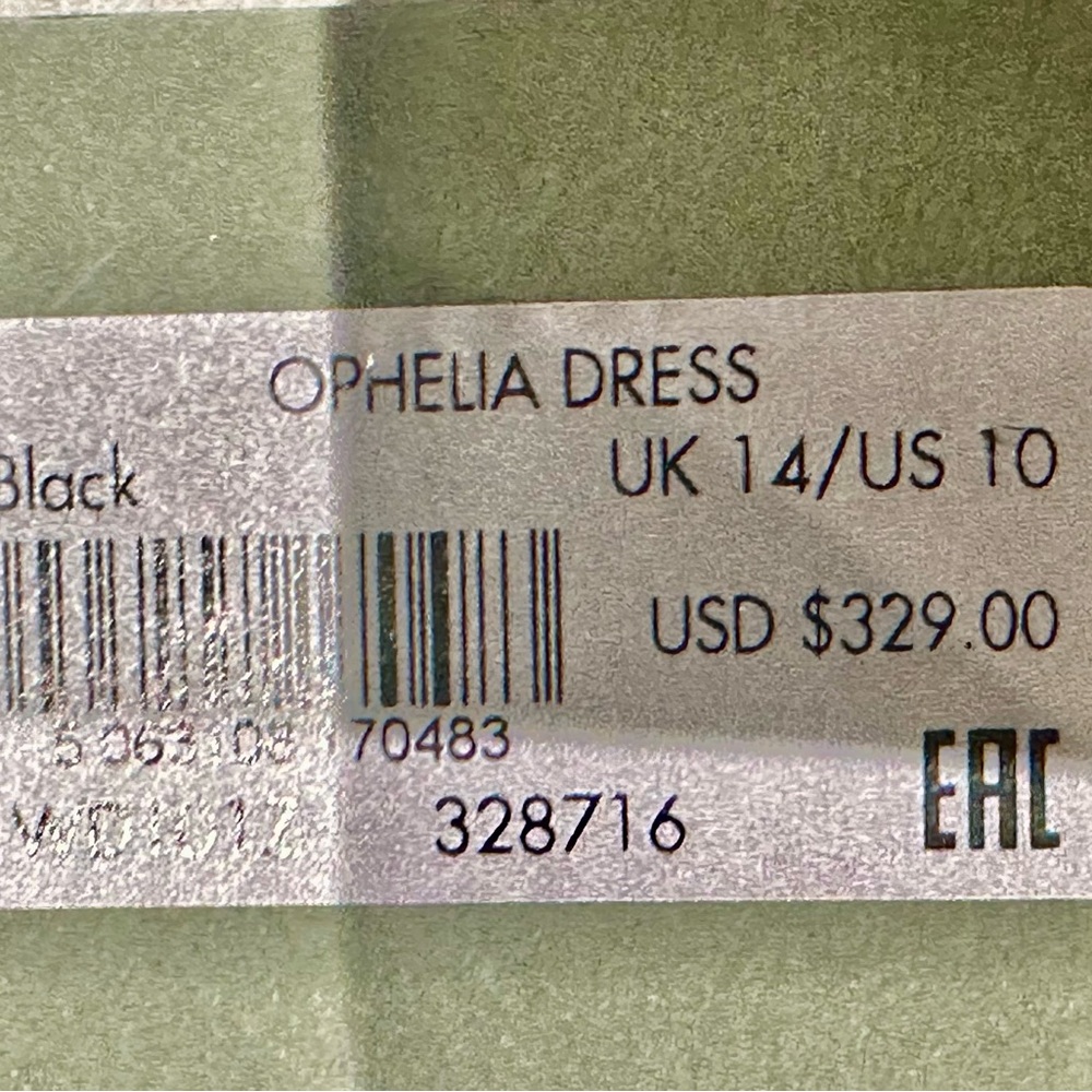 All Saints Black Lace Full Length Dress - Picture 3 of 4